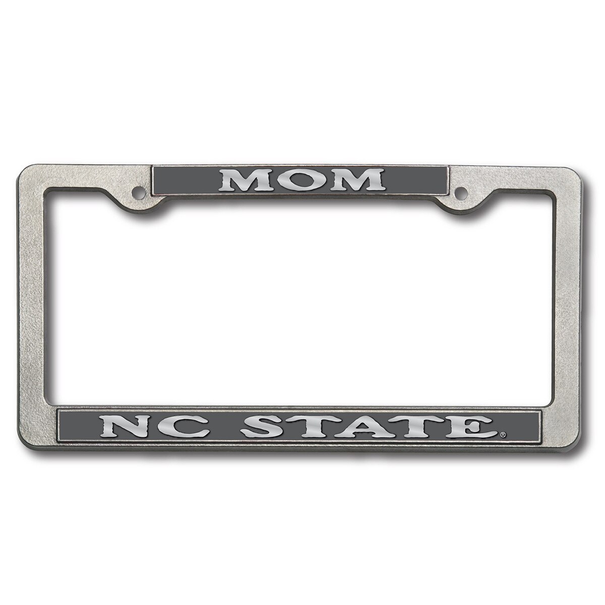 Mom Pewter License Plate NC State